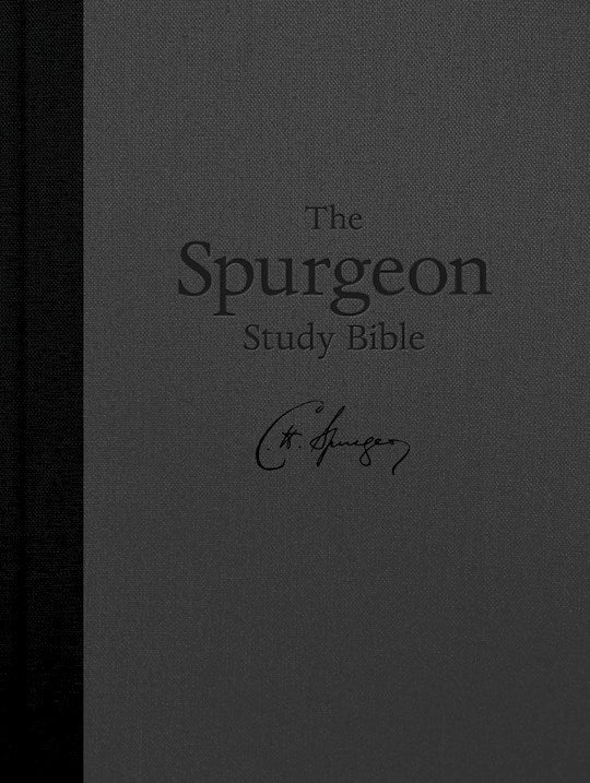KJV Spurgeon Study Bible-Charcoal Hardcover