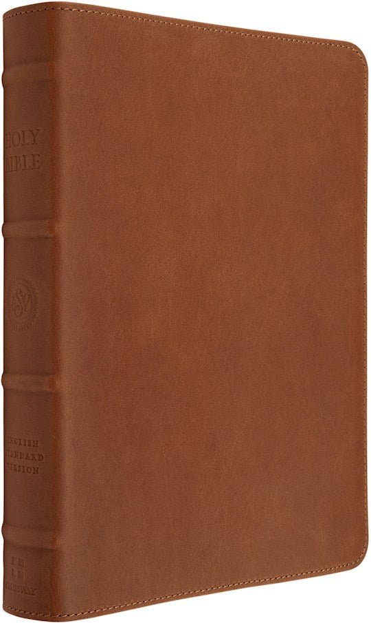 ESV Heirloom Bible Coram Deo: Thinline Edition-British Tan Cowhide w/Full Yapp