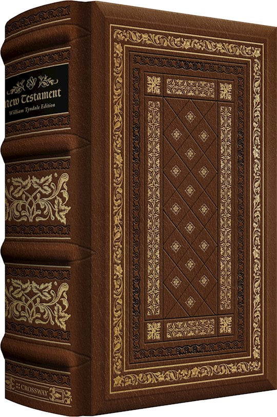 ESV William Tyndale New Testament With Illuminated Drop Caps-Leather Over Board