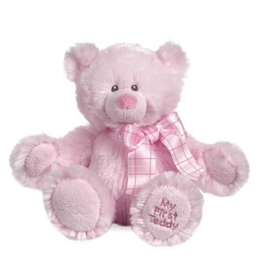 Plush-My First Teddy-Pink (8")