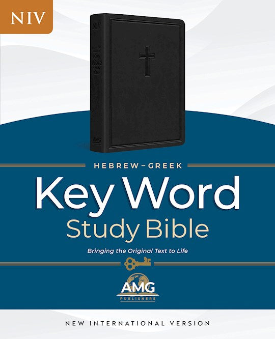 NIV The Hebrew-Greek Key Word Study Bible-Black EnduraBound Premium Synthetic Leather Indexed