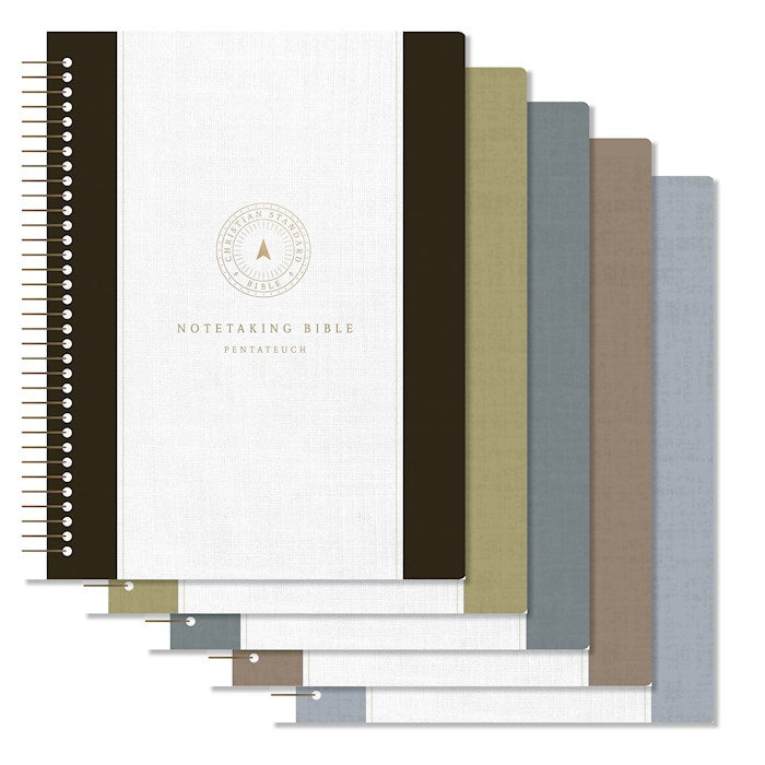 CSB Spiral-Bound Notetaking Bible (Optimal Type)-5 Volume Set