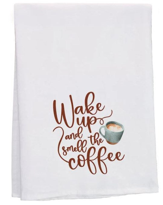 Tea Towel-Wake Up And Smell The Coffee (29" X 29") (SHIPPING SEP 2026)