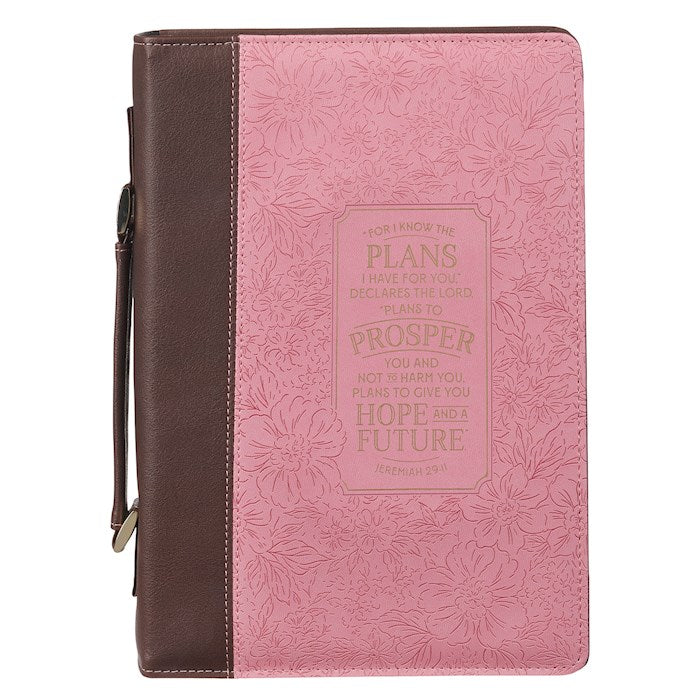 Bible Cover Pink Fashion I Know The Plans Jer. 29:11
