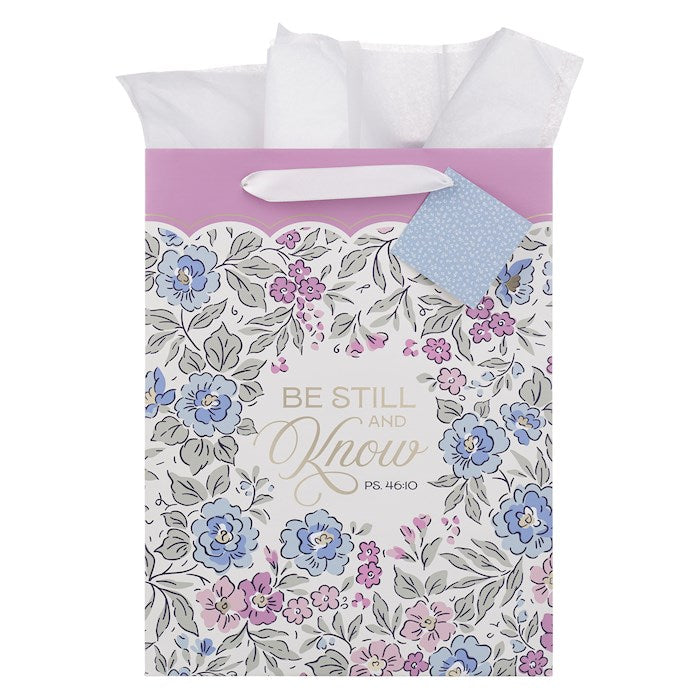 Gift Bag LG Portrait Be Still and Know Ps. 46:10