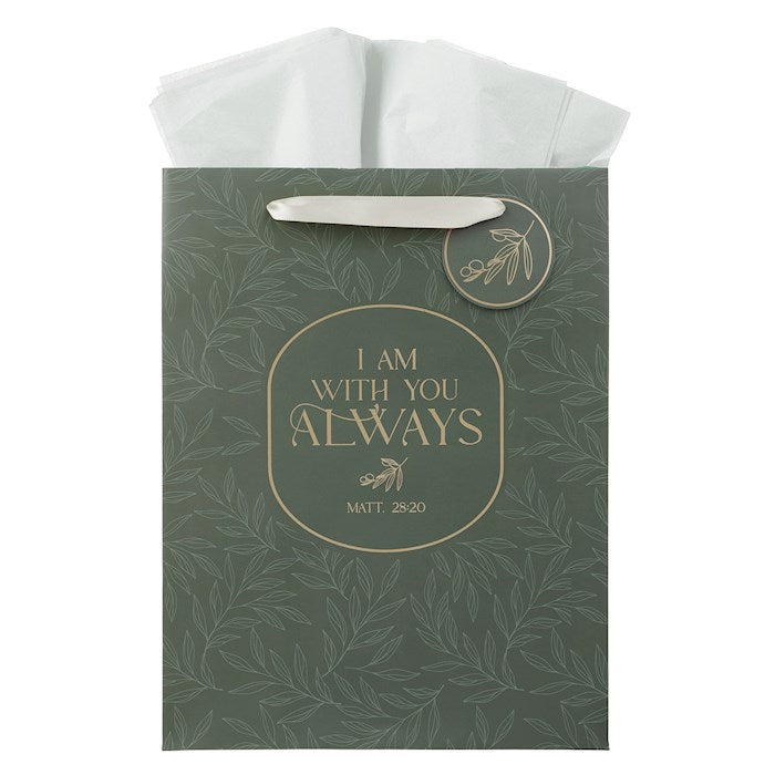 Gift Bag LG Portrait I Am With You Always Matt. 28:20