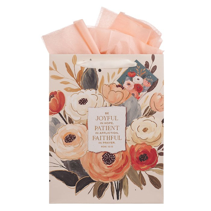 Gift Bag LG Portrait Joyful Patient Faithful Rom 12:12