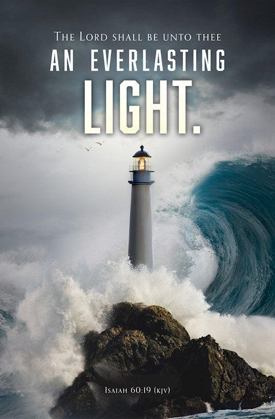 Bulletin-General-The Lord Shall Be An Everlasting Light Isa 60:19 KJV (Pack Of 100)