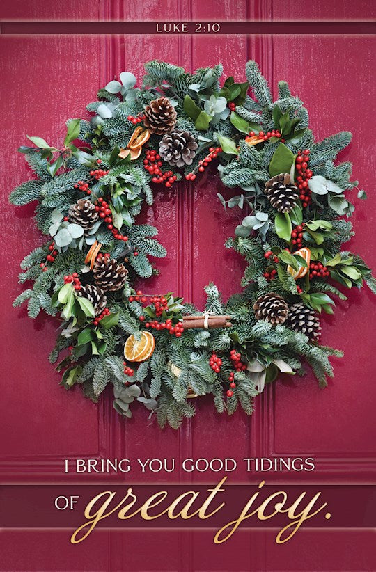 Bulletin-Christmas-And The Angel Said Luke 2:10 KJV (Pack Of 100)