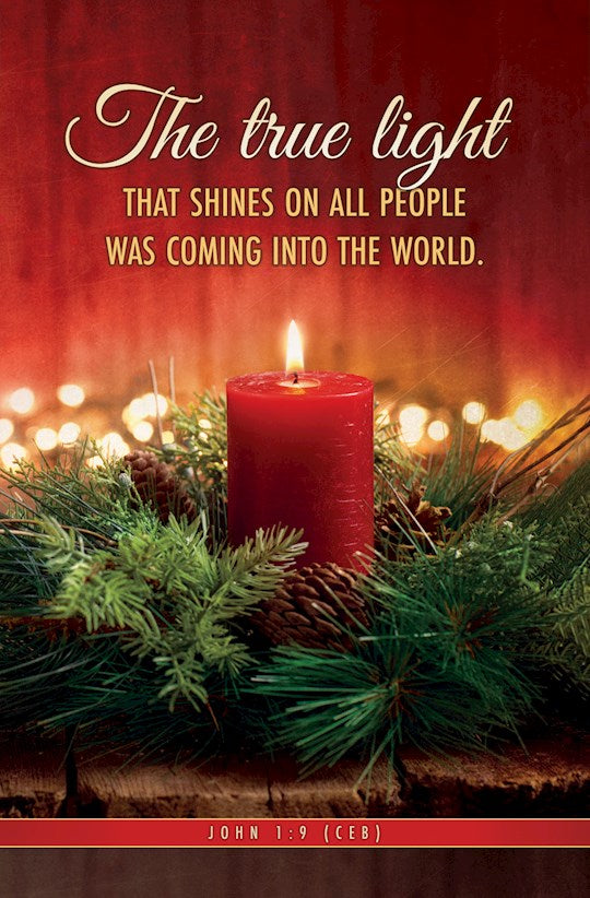 Bulletin-Christmas-The True Light That Shines John 1:9 CEB (Pack Of 100)