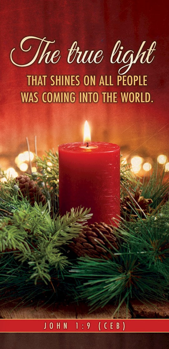 Offering Envelope-Christmas-The True Light That Shines John 1:9 CEB (Pack Of 100)
