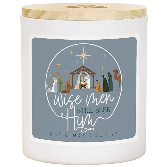 Candle-Wise Men Still Seek Him-Christmas Cookies Scent (11 Oz Soy-2 Wick)