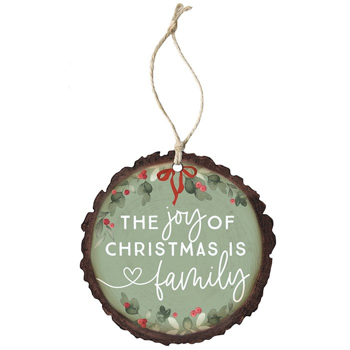 Ornament-The Joy Of Christmas Is Family (4" x 7.5")-Wood