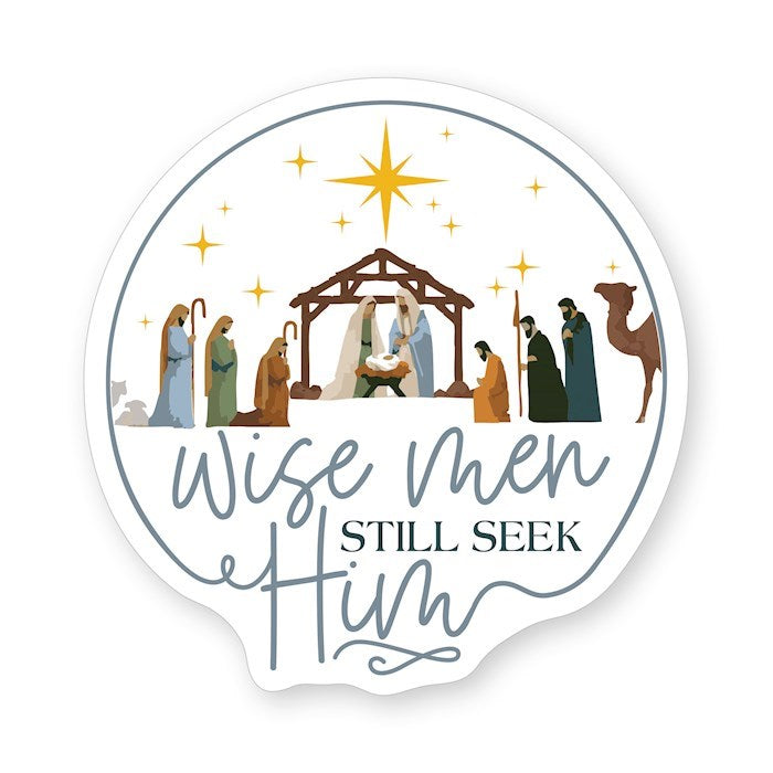 Sticker-Wise Men Seek Him (2.5" x 3.25") (SHIPPING SEP 2026)