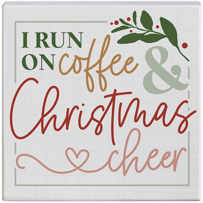 Small Talk Square-Coffee & Christmas Cheer (5.25" x 5.25")
