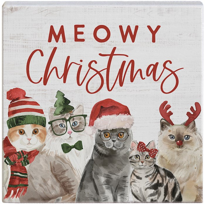 Small Talk Square-Meowy Christmas (5.25" x 5.25")