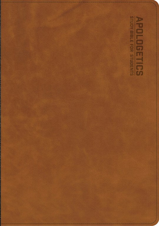CSB Apologetics Study Bible For Students-Brown LeatherTouch Indexed