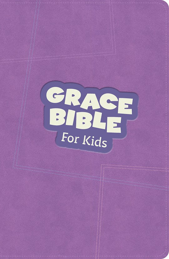 CSB Grace Bible For Kids (Dyslexia Friendly)-Purple LeatherTouch