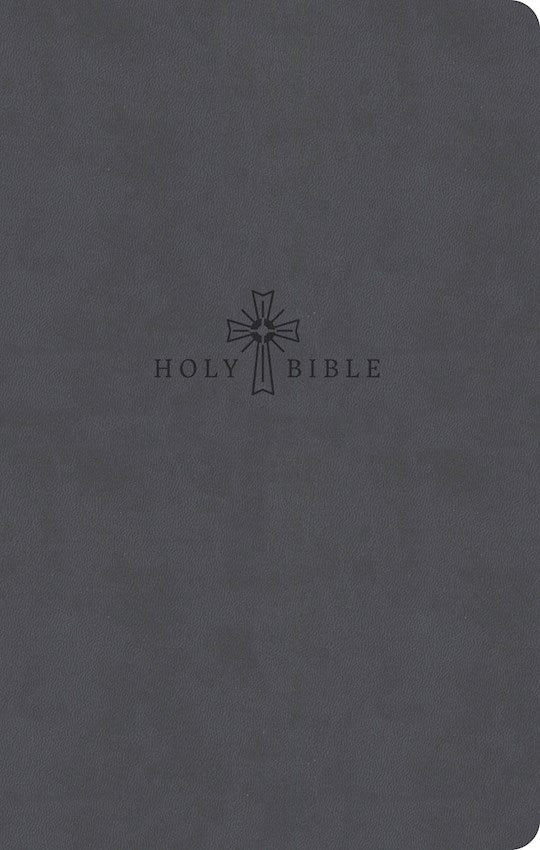 CSB Premium Gift Bible (Easy-to-Read Optimal Type)-Charcoal LeatherTouch