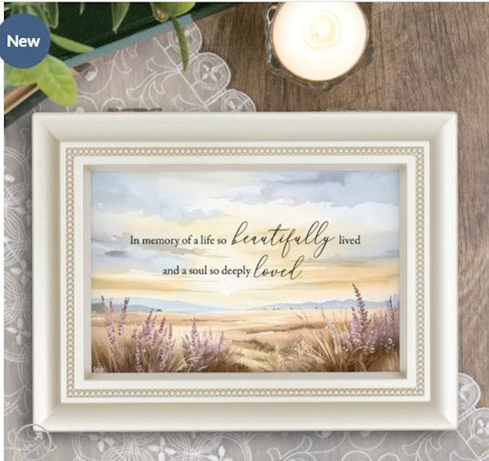 Music Box-Beautifully Lived/Amazing Grace (8" x 6" x 2.75")