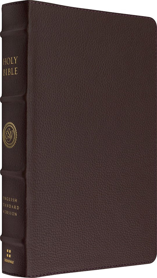 ESV Heirloom Bible Scriptura Sacra: Personal Size Reference Edition-Mahogany Calfskin
