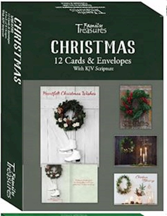 Boxed Card-Christmas-Pines (KJV)(Box Of 12)