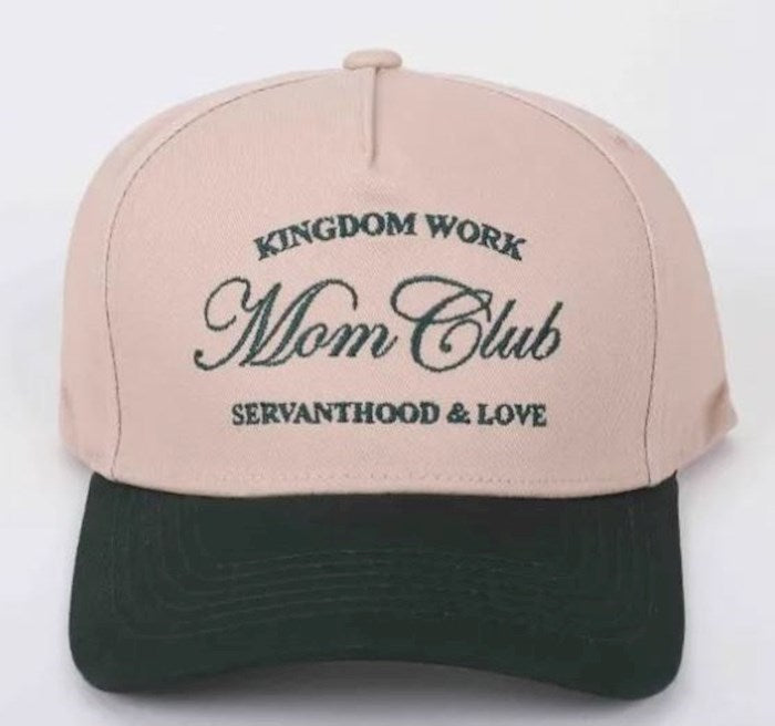 Cap-Kingdom Work-Mom Club-Green/Tan