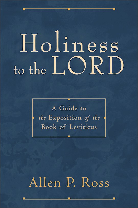 Holiness To The Lord