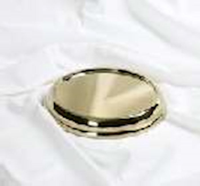 Communion-RemembranceWare-BrassTone Stacking Bread Plate Base (Stainless Steel)