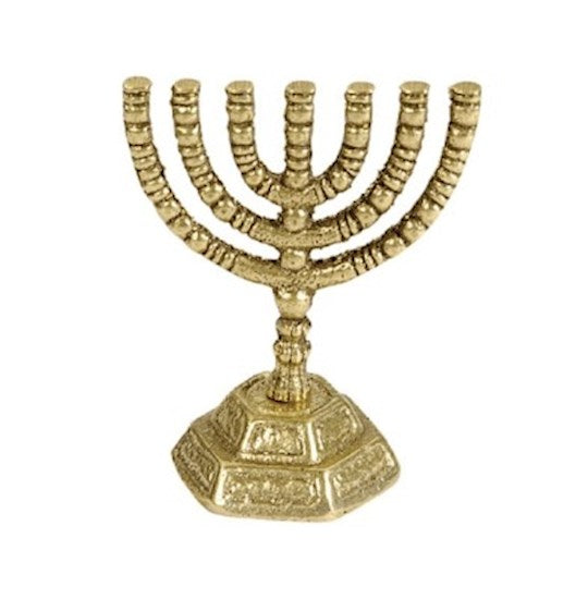 Menorah-Decorative Mini (7 Branched) (3")-Silver (