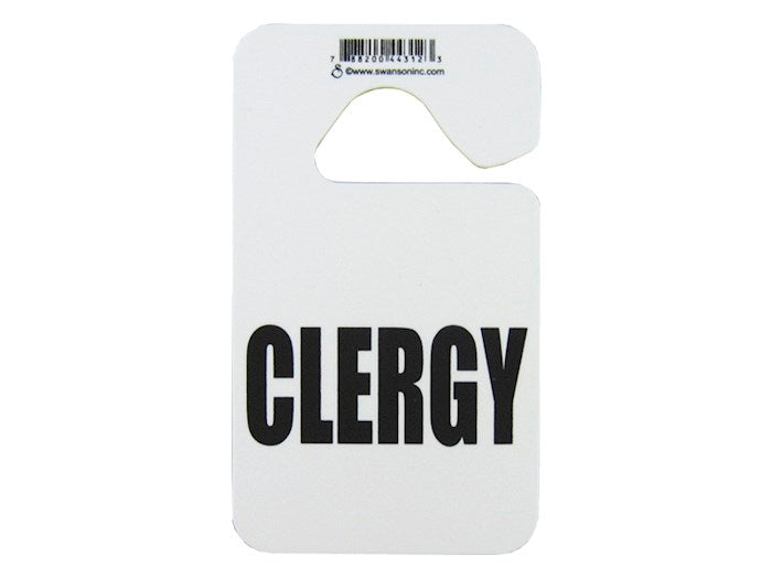 Auto Hangtab-Clergy (Pack of 3)