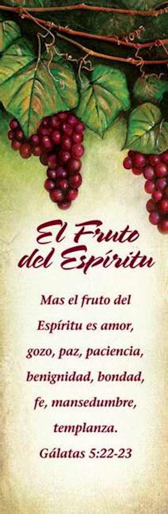 Marcadores-El Fruto del espiritu (Bookmark-Fruit Of The Spirit) (Pack Of 25)