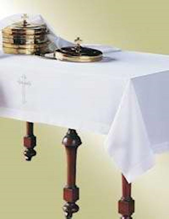 Communion-Table Cover-Viva-Latin Cross-White (50 X 86)