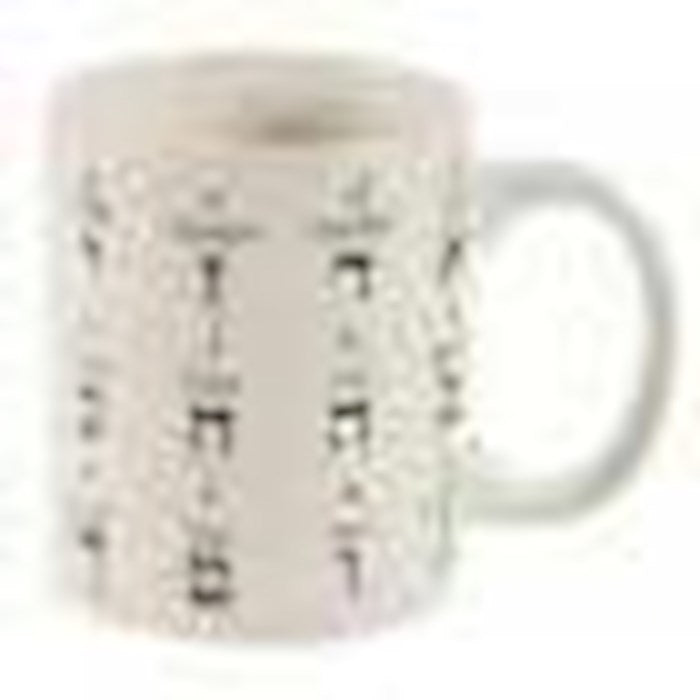 Mug-Hebrew Alphabet w/English (12 oz) (