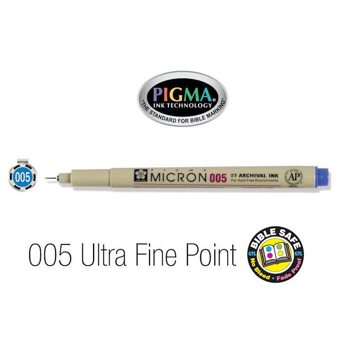 Pen-Pigma Micron Pen (005)-Blue