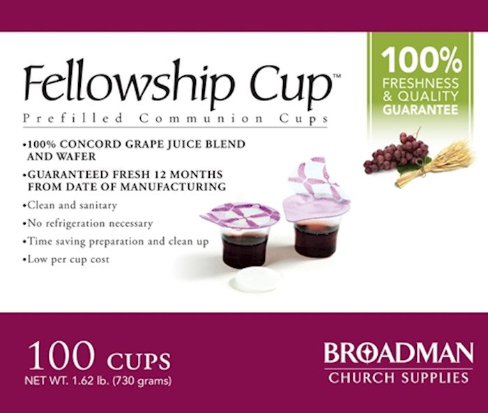 Communion-Fellowship Cup Prefilled Juice/Wafer (Box Of 100)