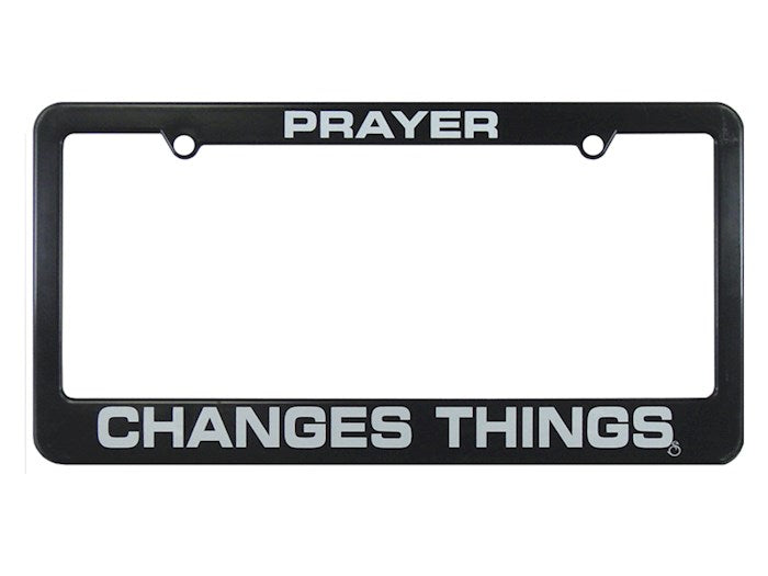 Auto Tag Frame-Prayer Changes Things-Black