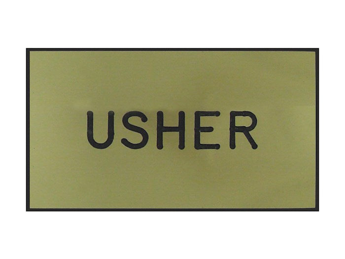 Badge-Usher-Magnetic-Gold/Black