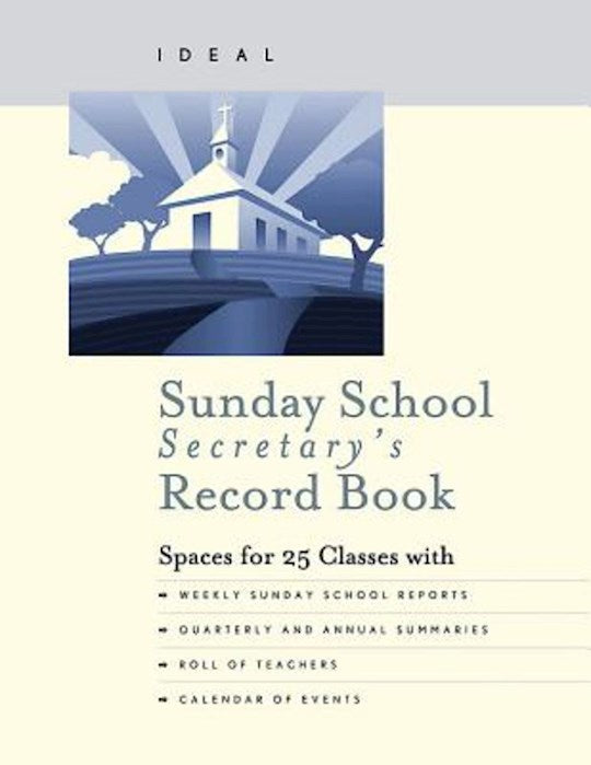 Ideal Sunday School Secretary Record Book (New Cover)