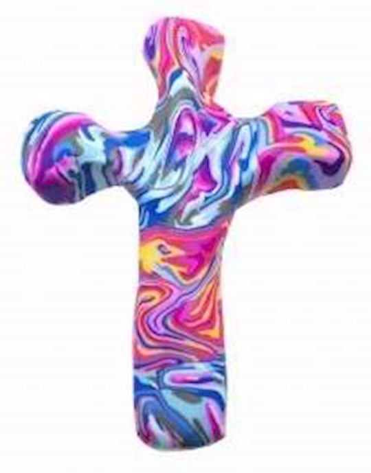 Cross-Handheld-Comforting Clay-Marble (5.5" H)