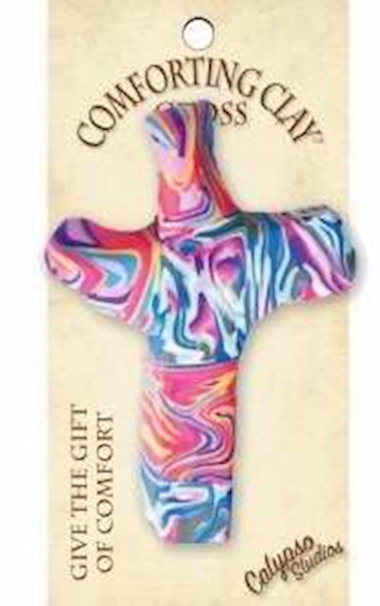 Cross-Pocket-Comforting Clay-Marble (3" H)