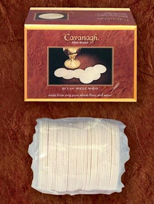 Communion-Whole Wheat Altar Bread-Cross Design (2-3/4")-Box Of 50