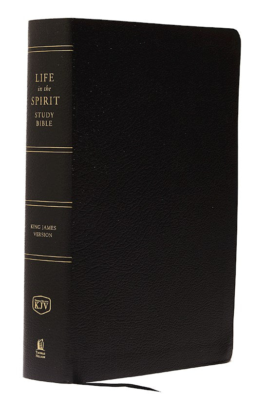 KJV Life In The Spirit Study Bible-Black Bonded Leather Indexed
