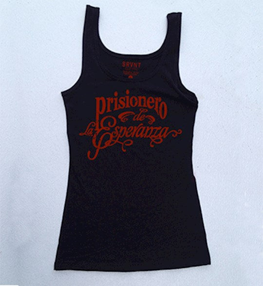 Span-TS-Prisoner Of Hope-Womens Tank- Small-Black/Red