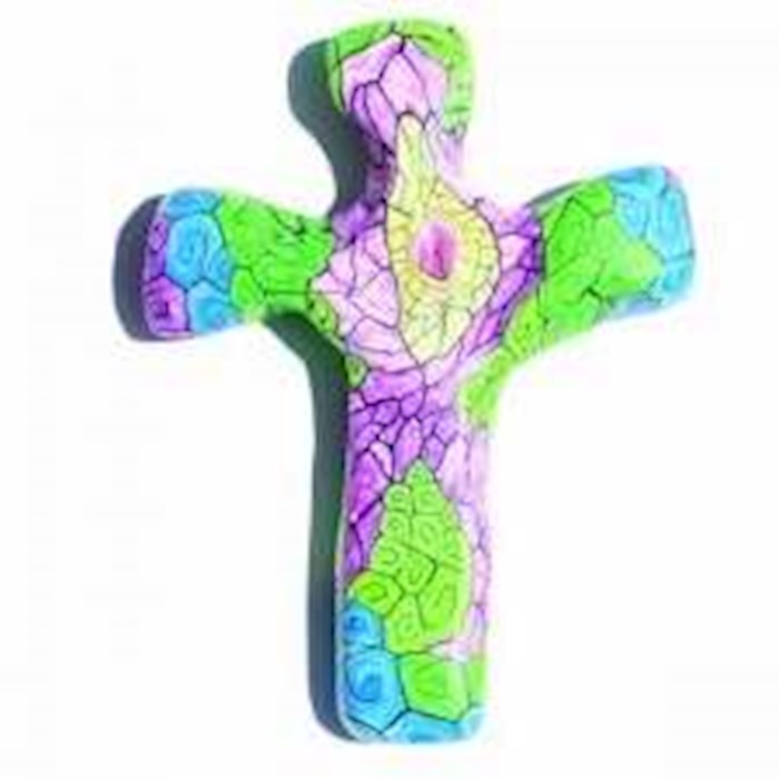 Cross-Handheld-Comforting Clay-Hope (5.5" H)