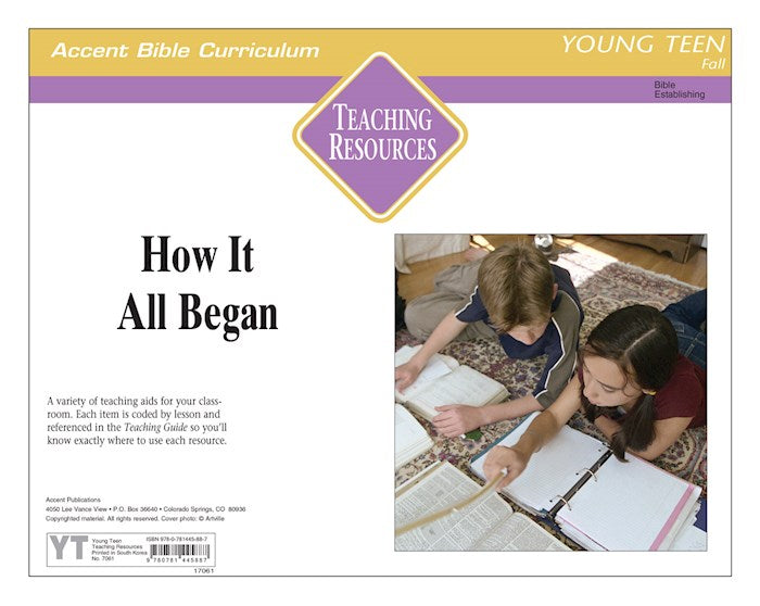 Accent Fall 2025: Young Teen Teaching Resources (