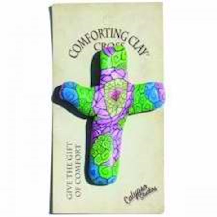 Cross-Pocket-Comforting Clay-Hope (3" H)