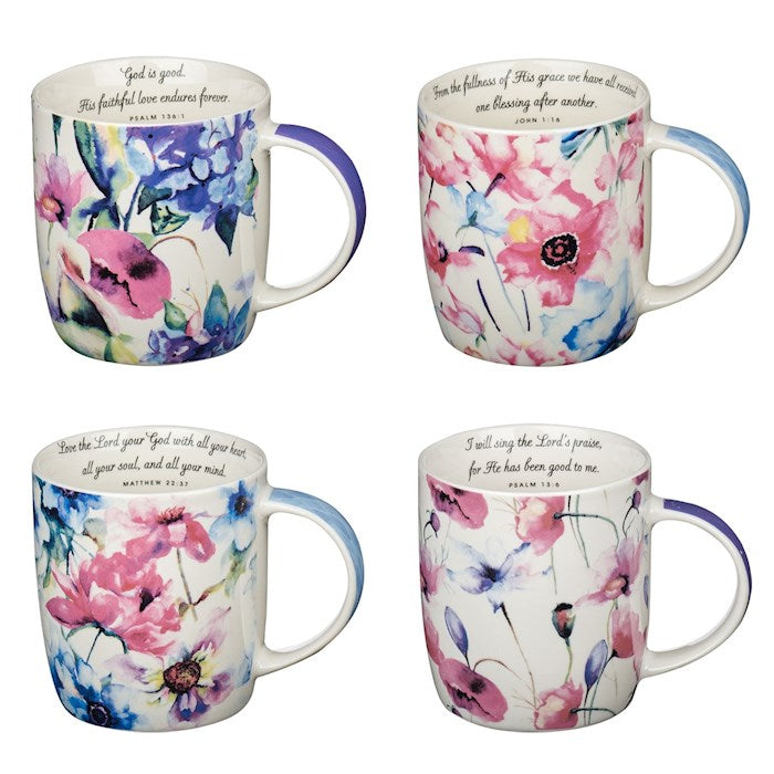 Mug Set-Seeds Of Love (Set Of 4)-Ceramic