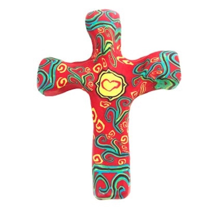 Cross-Pocket-Comforting Clay-Provence (3" H)