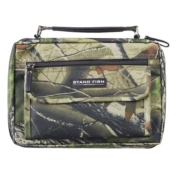 Bible Cover-Stand Firm-MED-Camo